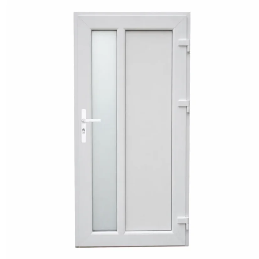VCHODOVÉ DVEŘE PVC 1000×2050 mm – bílá/antracit