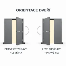 PALUBKOVÉ DVOUKŘÍDLOVÉ DVEŘE 3xMIX ZATEPLENÉ