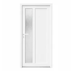 VCHODOVÉ DVEŘE PVC 1000×2050 mm – bílá/bílá