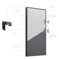 Moderní ocelové vchodové dveře ATS56 M501 - 1000x2070 MM