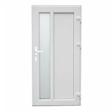 VCHODOVÉ DVEŘE PVC 1000×2050 mm – bílá/antracit