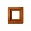 OKNO PVC 450x450 - ZLATÝ DUB - Otevírání: Levé