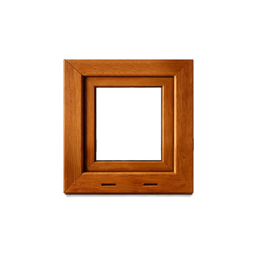 OKNO PVC 450x450 - ZLATÝ DUB - Otevírání: Levé