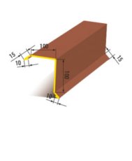HORNÍ ZAVĚTROVÁNÍ – STŘEŠNÍ LEMOVÁNÍ DÉLKA 2000 mm