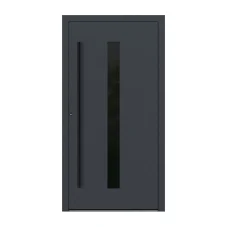 HLINÍKOVÉ VCHODOVÉ DVEŘE P90 M21 1100×2400 mm – ANTRACIT DB703 - PRAVÉ