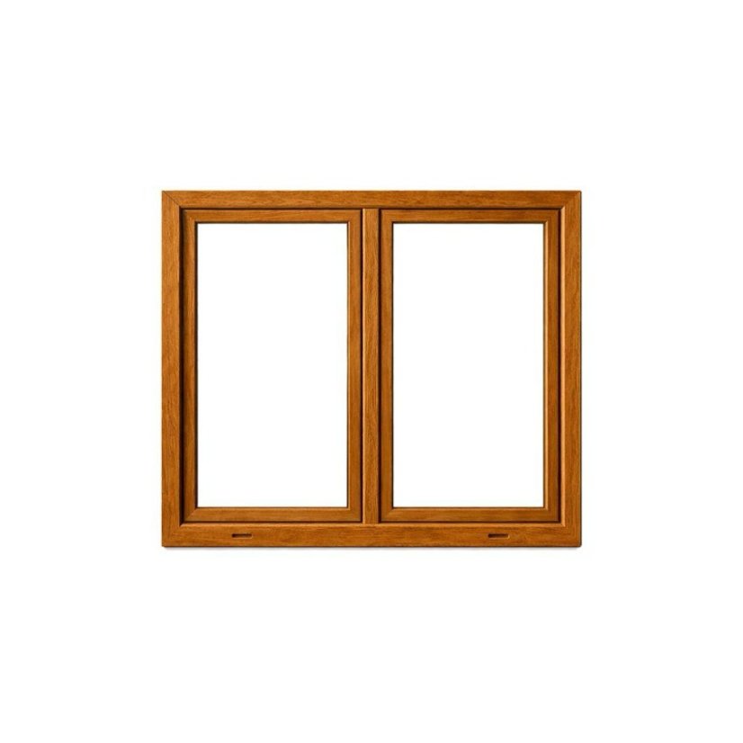 OKNO PVC 1465x1135 - ZLATÝ DUB - 2K (dvoukřídlé)