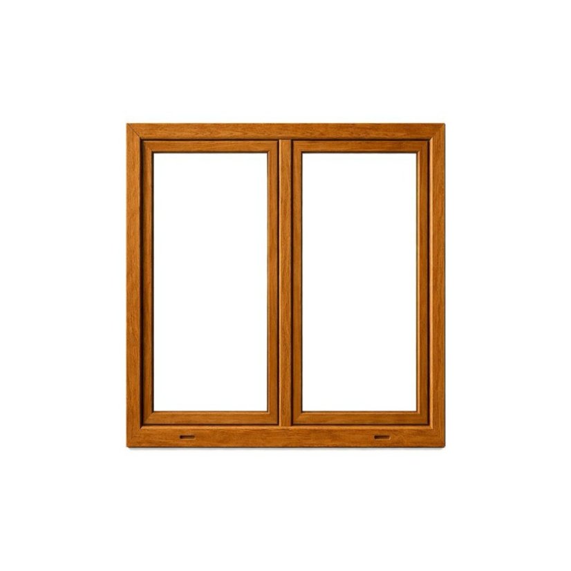 OKNO PVC 1465x1435 - ZLATÝ DUB - 2K (dvoukřídlé)