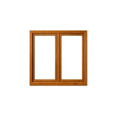 OKNO PVC 1165x1135 - ZLATÝ DUB - 2K (dvoukřídlé)