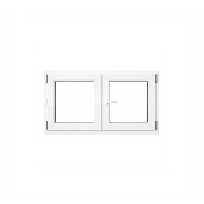 OKNO PVC 1465x835 - BÍLÉ - 2K (dvoukřídlé)