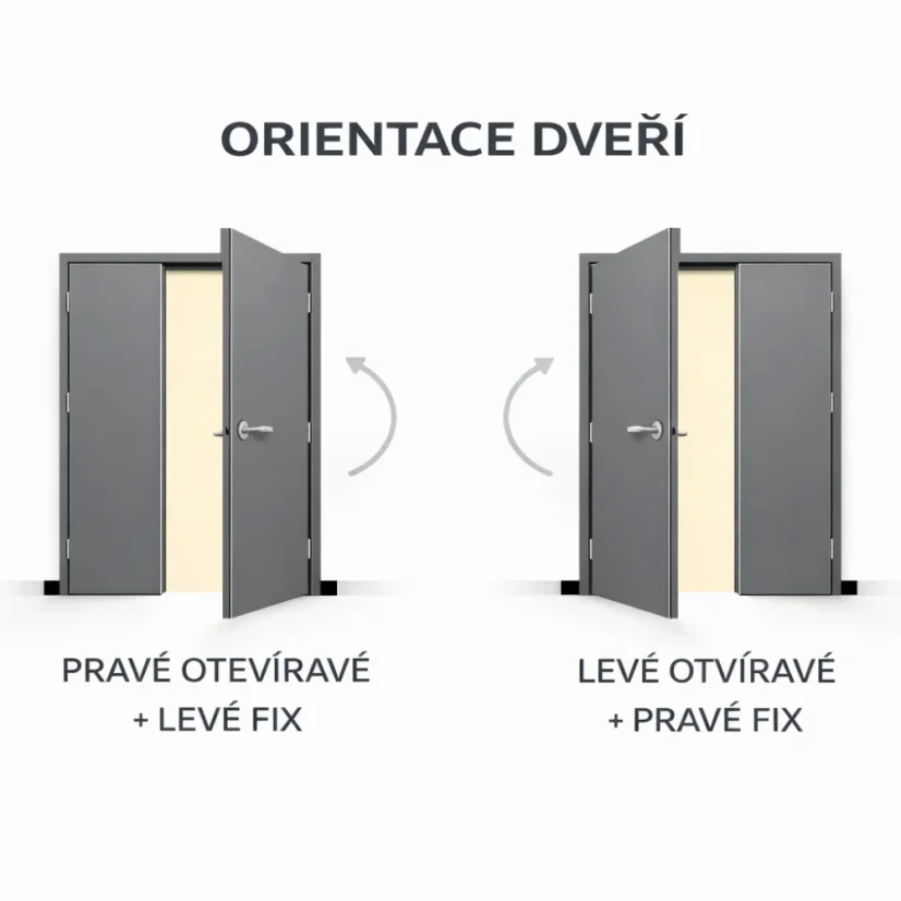 PALUBKOVÉ DVOUKŘÍDLOVÉ DVEŘE DL.SKLO 2 ZATEPLENÉ - Otevírání: Hlavní křídlo levé, Velikost: 160, Rozdělení křídel: Na půl (50-50)