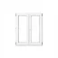 OKNO PVC 1165x1435 - BÍLÉ - 2K (dvoukřídlé)