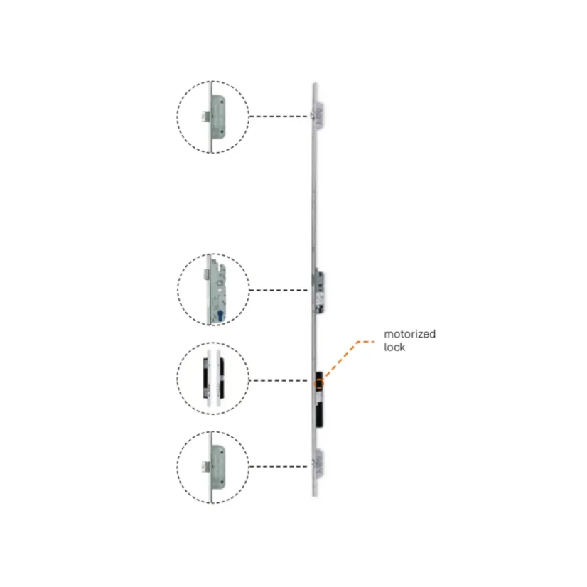 HLINÍKOVÉ VCHODOVÉ DVEŘE P90 M21 1100×2400 mm – ANTRACIT DB703 - PRAVÉ