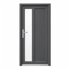 VCHODOVÉ DVEŘE PVC 1000×2050 mm – bílá/antracit