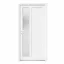 VCHODOVÉ DVEŘE PVC 1000×2050 mm – bílá/bílá - Otevírání: Pravé