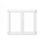 OKNO PVC 1765x1435 - BÍLÉ - 2K (dvoukřídlé)