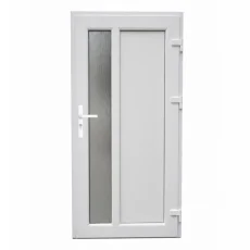 VCHODOVÉ DVEŘE PVC 1000×2050 mm – bílá/zlatý dub