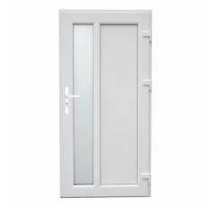 VCHODOVÉ DVEŘE PVC 1000×2050 mm – bílá/antracit